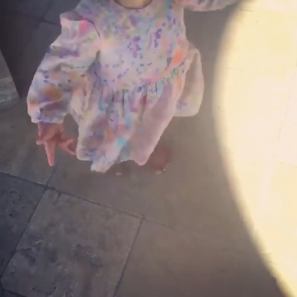 Stella McCartney Kids Pastel Watercolor Dress - Picture 5 of 5